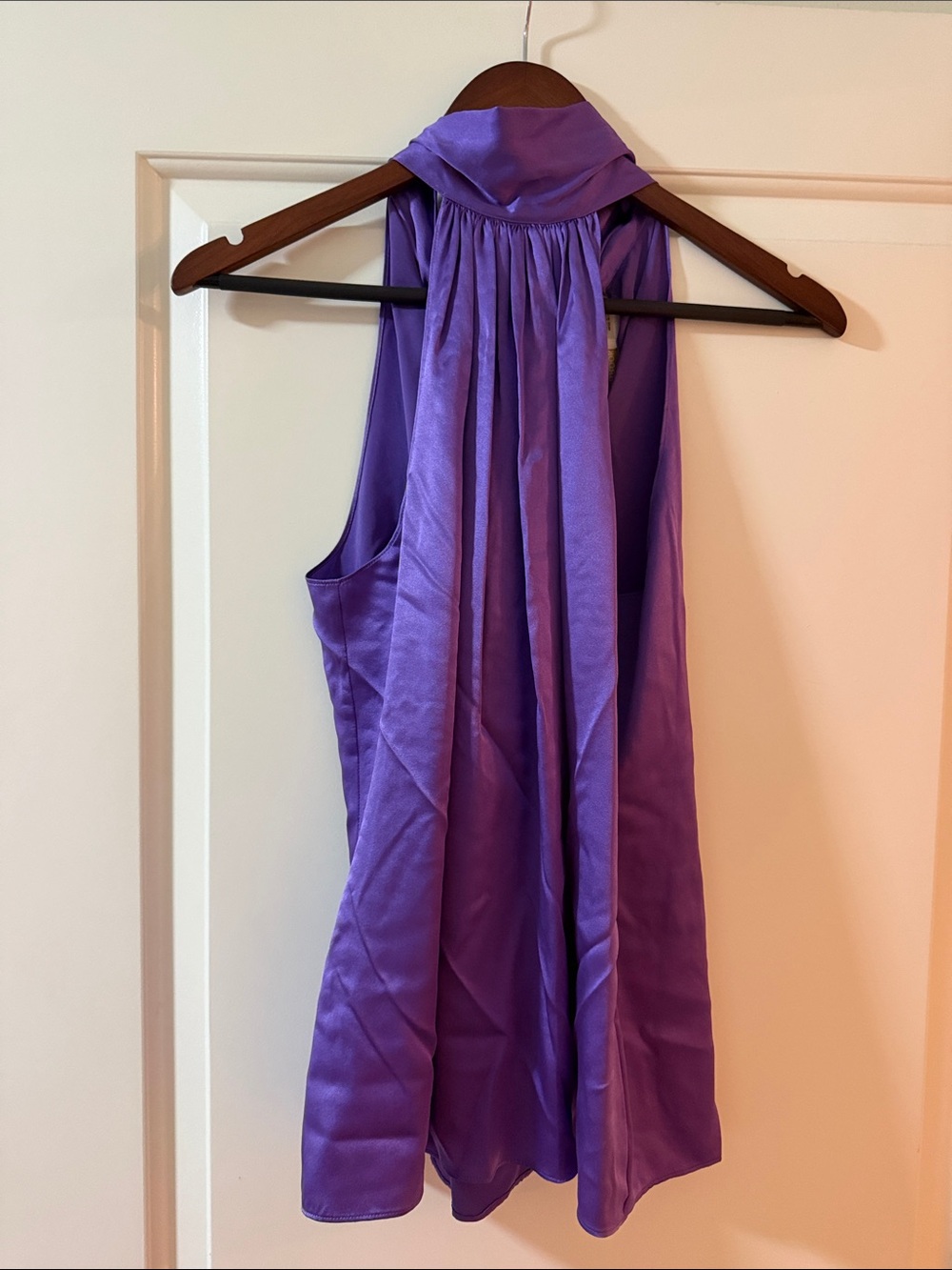 Ramy Brook silk purple halter top size small